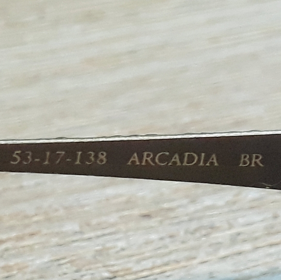 Dana Buchman Arcadia BR 53-17-138 Semi Rimless Eyeglasses Frames - Gold - Picture 7 of 15